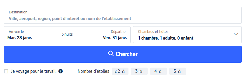 Comparez les offres et réservez un hôtel